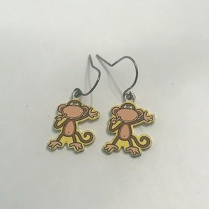 Bobby Jack monkey Claire’s dangly earrings